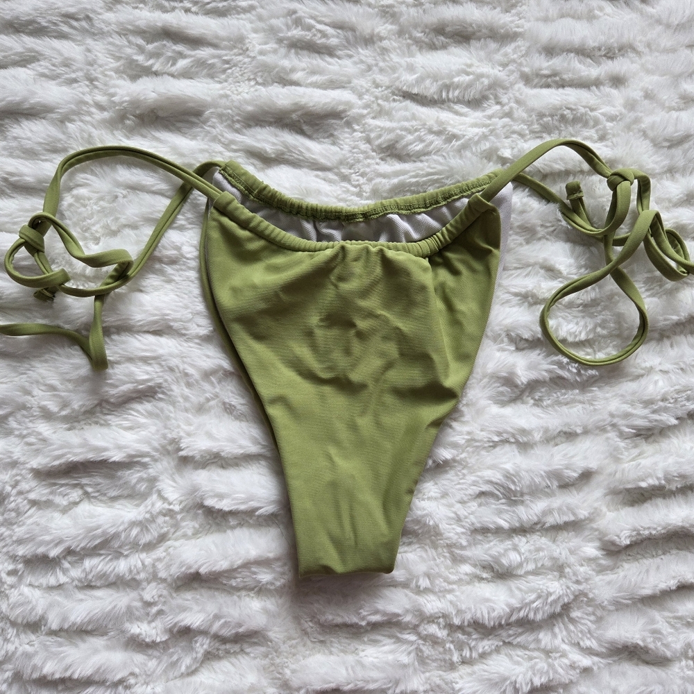 Green Bikini Bottom with Ties